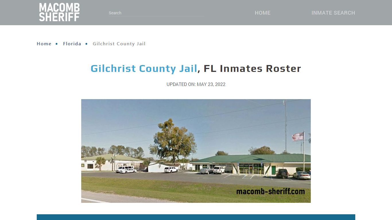 Gilchrist County Jail, FL Jail Roster, Name Search